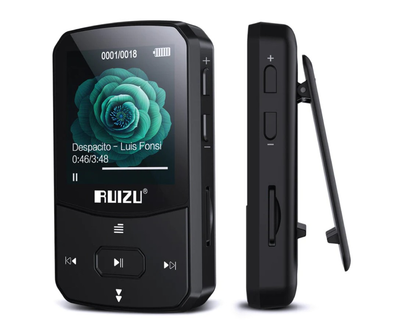 MP3-плеер Ruizu X52 Bluetooth С клипсой Черный