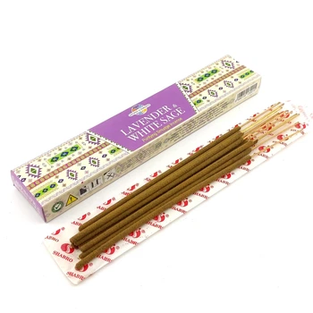 Благовония Lavender White Sage Masala HEM 15г. Аромапалочки Лаванда и Белый Шалфей (34677)