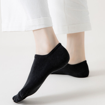 Носки следы женские с отдельными пальцами Toe 36-39 черный