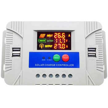 Контроллер для солнечных панелей SYT-30A 12-24В PWM 4 USB