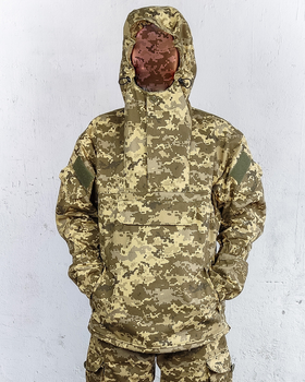 Куртка парка анорак военная форма хлопок 100% камуфляж пиксель ВСУ МM14 64-66, зріст 3/4
