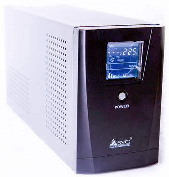 ДБЖ SVC SL-1KL-LCD 1000 VA /800 W під зовнішні акумулятори
