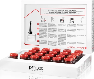 Preparat przeciw wypadaniu włosów Vichy Dercos Aminexil Clinical 5 działanie kompleksowe dla kobiet 21 x 6 ml (3337875522786)