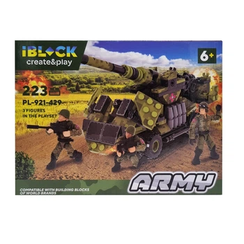 Детский конструктор Армия IBLOCK PL-921-429 3 фигурки в комплекте Вид 4