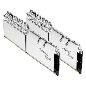 Модуль пам'яті G.Skill DDR4 16GB (2x8) Trident Z Royal Silver 3200 MHz l (F4-3200C16D-16GTRS) Б/в