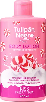 Лосьйон для тіла Tulipan Negro Kiss Strawberry & Cream Живильний 400 мл (8410751036074)