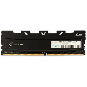 Модуль пам'яті Exceleram DDR4 32GB Black Kudos 3000 MHz (EKBLACK4323016C)