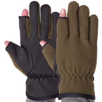 Перчатки для охоты и рыбалки перчатки спиннингиста SP-Sport BC-9241 размер L Цвет: Оливковый