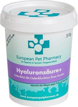 Suplement diety z kwasem hialuronowym dla psów EUROPEAN PET PHARMACY Hyaluronsaure+ 310g (DLPEPPSPL0005)