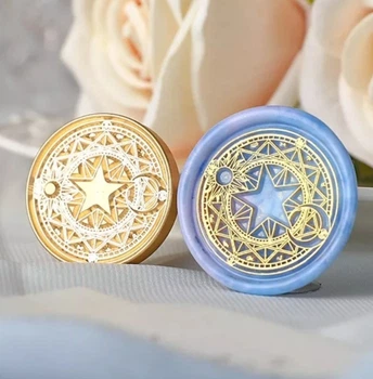 Штамп для скрапбукінгу Mystical Star, кліше для відбитку на сургучі, сургучна печатка Panalisa (66316576)