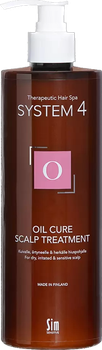 Пілінгова маска для очищення шкіри голови System 4 О Oil Cure Scalp Treatment Sim Sensitive 500 мл 6417150024512