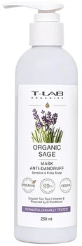 Маска для волосся проти лупи з екстрактом шавлії - T-Lab Professional Organic Sage 251ml
