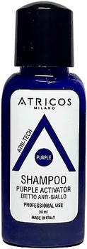 Шампунь для волос "Пурпурный активатор" - Atricos Purple Activator No Yellow Effect Shampoo (мини) 30ml (1168637-177311)