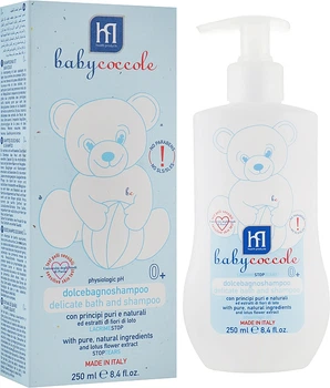 Ніжна зволожуюча шампунь-піна для ванни - Babycoccole 250ml (757891-176806)