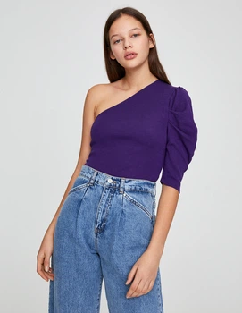Блуза PULL & BEAR Ж1094768 (5553/331/611) колір фіолетовий M