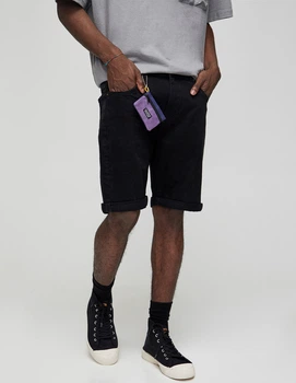 Шорти PULL & BEAR М0126283 (5694/517/800) колір чорний (М0126283 - 147981)
