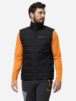 Теплий жилет чоловічий Jack Wolfskin Ather Down Vest M 1207691-6000 XL Чорний (4064993896848)