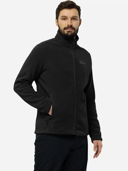 Толстовка на флисе, на молнии мужская Jack Wolfskin Winterstein Fz M 1711371-6000 2XL Черная (4064993868876)