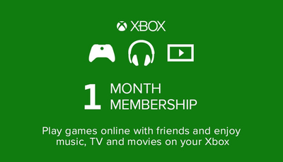 Xbox Live Gold 1 Month Membership