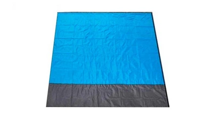 Пляжне покривало водонепроникне нейлонове Beach Towel NP, 200х140 см, Блакитне