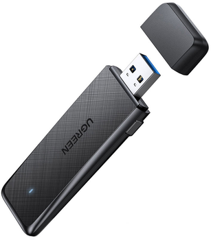 Wi-Fi адаптер Ugreen AC1300 CM492 USB 3.0 Black (50340)