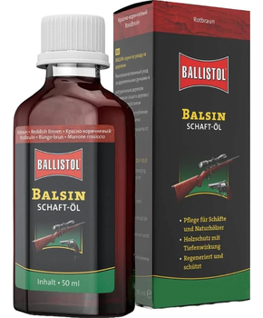 Масло для догляду за деревом Ballistol Balsin Червоно-коричневе 50мл