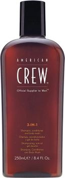 Preparat do pielęgnacji włosów i ciała American Crew Classic 3w1 250 ml (669316058220)