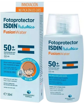Fluid przecciw słoneczny dla dzieci Isdin Fotoprotector Fusion Water Pediatrics SPF50+ 50 ml (8470001838902)