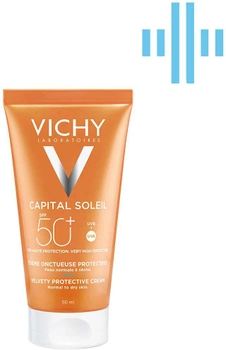 Сонцезахисний крем Vichy Capital Idéal Soleil Velvety Cream Complexion SPF 50+ для обличчя 50 мл (3337871324445)