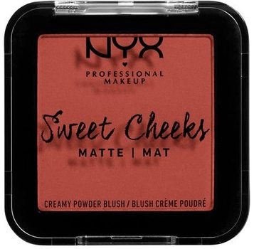 NYX Professional Makeup Sweet Cheeks Creamy Powder Blush Matte z matowym wykończeniem 10 Letnia bryza 5 g (800897192303)