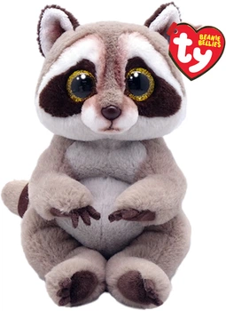 Дитяча м’яконабивна іграшка TY Beanie Bellies Єнот Petey 22 см (TY41284)