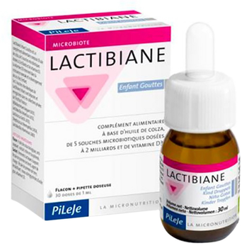 Suplement diety PiLeJe Lactibian Probiotyk dla niemowląt krople 30 ml (3401528537646)