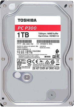 Жесткий диск Toshiba 3.5 1Tb P300 (HDKPC32ZKA01) Б/у – фото