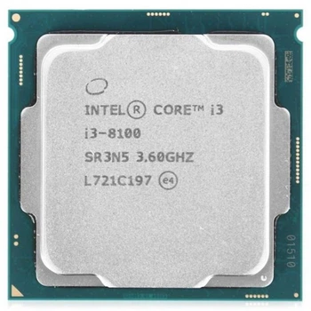 Процессор Intel Core i3 8100 (CM8068403377308) (Socket 1151 v2, 4T, 3.6 ГГц, Tray) Б/у