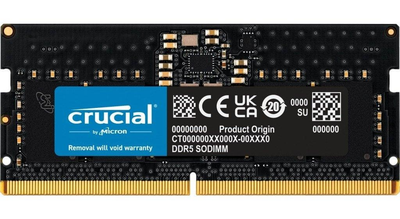 Модуль пам'яті Crucial DDR5 8GB SO-DIMM 4800 MHz (CT8G48C40S5)