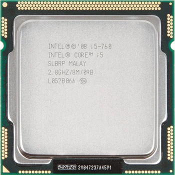 Процесор Intel Core i5 760 (BV80605001908AN) (Socket 1156, 4T, 3.33 ГГц, Tray) Б/в