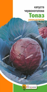 Семена Яскрава Капуста краснокочанная Топаз 0.5 г (155)