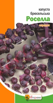 Семена Яскрава Капуста брюссельская Розелла (красная) 0.5 г (21115)
