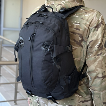 Военный тактический штурмовой рюкзак Tactic на 25 л Черный (A57-807-black)