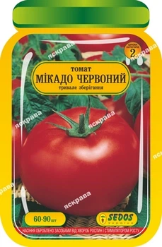 Насіння Яскрава Томат Мікадо червоний 60-90 шт (35193)