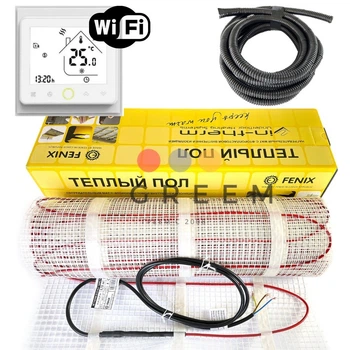 Нагревательный мат In-Therm ECO 5,8 м² + Wі-Fi терморегулятор. Комплект теплого пола под плитку