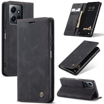 Чехол книжка с магнитом Xiaomi Redmi Note 12 CaseMe Black (32843-2B)