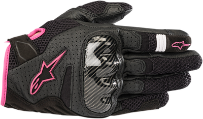 Моторукавички Alpinestars STELLA SMX-1 AIR V2, S, Чорний/Рожевий (720379)