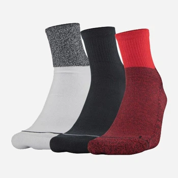 Набор мужских носков высоких Under Armour Men's Phenom QTR 1329352-600 36-41 3 пары Разноцветный (192564837922)