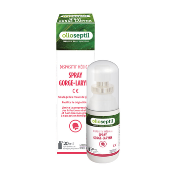 Спрей Горло-Гортань Olioseptil / SPRAY GORGE-LARYNX - Знімає біль у горлі, 20 мл (OL06)