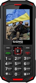 Мобільний телефон Sigma mobile X-treme PA68 Black-Red (4827798466520)