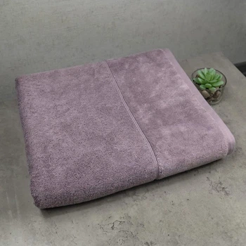 Великий банний рушник махровий GM Textile 100x150 см Преміум якості Milado 550 г/м2 (Виноградний)