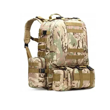 Тактический рюкзак для выживания 4 в 1 объемом 50 л MULTICAME