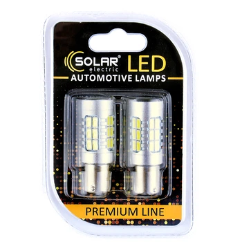 Автолампи світлодіодні Solar LED 12-24V S25 27SMD white 2шт SL1395