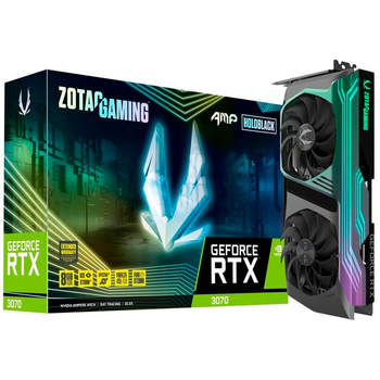 Відеокарта ZOTAC GeForce RTX 3070 8GB GDDR6 AMP HOLO GAMING LHR (ZT-A30700F-10PLHR)